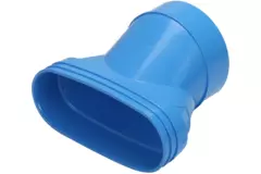 Wavin Ventiza Verlauf PVC oval 195x80 mm auf 125 mm exzentrisch M/S