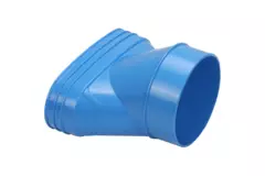 Wavin Ventiza Verlauf PVC oval 195x80 mm auf 125 mm exzentrisch M/S