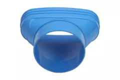 Wavin Ventiza Verlauf PVC oval 195x80 mm auf 125 mm exzentrisch M/S