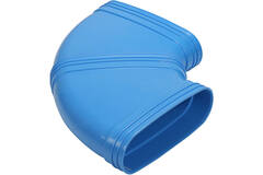 Wavin Ventiza Bogen 90 Grad PVC oval 235x80 mm horizontal M/M