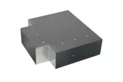 T-Stück (gewinkelt) 90 Grad 170x80 mm - 170x80 mm für Abgasrohr