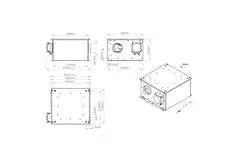 Isolierter Rohrventilator 100 mm - ISORX 100 EC K 01