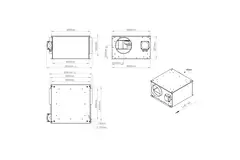Isolierter Rohrventilator 200 mm - ISORX 200 EC K 01
