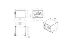 Rohrventilator 315 mm isoliert - ISORX 315 EC K 01