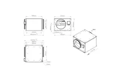Rohrventilator 315 mm isoliert - ISOR 315 EC K 01