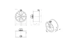 Axialer Kanalventilator 710 mm - AL 710 D4 01 CFG