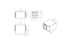 Isolierter Rohrventilator 450 mm - ISOR 450 EC K 01