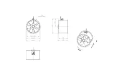 Axialer Kanalventilator 900 mm - AL 900 D6 02 CFG