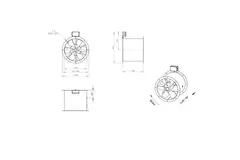 Axialer 400-mm-Rauchgasventilator F300- AL 400 D4 F3 01 CFG