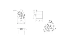 Axialer 400-mm-Rauchgasventilator F300- AL 400 D2 F3 01 CFG