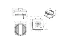 Dachventilator vertikale Konstantdruckregelung - DVA 250 EC O CRK 01
