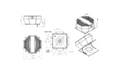 Dachventilator vertikale Konstantdruckregelung - DVA 450 EC O CRK 02