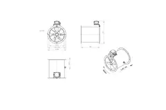 Axialer Rohrventilator 315 mm - AL 315 D42U 02 CFG