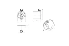 Axialer 355 mm Kanalventilator - AL 355 D2 02 CFG