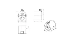 Axialer 355 mm Kanalventilator - AL 355 D42U 01 CFG