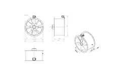 Axialer Kanalventilator 710 mm - AL 710 D4 02 CFG