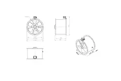 Axialer Kanalventilator 630 mm - AL 630 D6 01 CFG