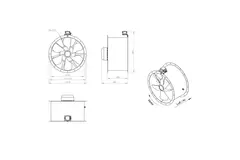 Axialer Kanalventilator 710 mm - AL 710 D4 03 CFG