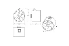 Axialer 800-mm-Kanalventilator - AL 800 D4 05 CFG