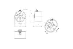 Axialer Kanalventilator 900 mm - AL 900 D6 03 CFG