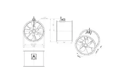 Axialer Kanalventilator 800 mm - AL 800 D6 01 CFG