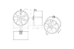 Axialer Kanalventilator 1250 mm - AL 1250 D6 01 CFG