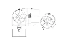 Axialer Kanalventilator 1250 mm - AL 1250 D6 02 CFG