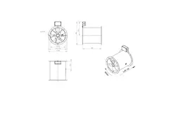 Axialer 315-mm-Rauchgasventilator F400 - AL 315 D2 F4 01 CFG