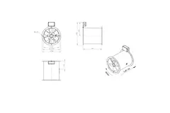 Axialer 315 mm Abgasventilator F400 - AL 315 D42U F4 02 CFG