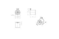 Axialer 315 mm Abgasventilator F300- AL 315 D42U F3 02 CFG
