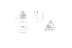 Axialer 315 mm Abgasventilator F300- AL 315 D42U F3 01 CFG