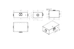 Rohrventilator 150 mm isoliert energieeffizient - EM DUO 150 EC K 01
