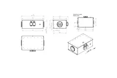 Rohrventilator 200 mm isoliert energieeffizient - EM DUO 200 EC K 01