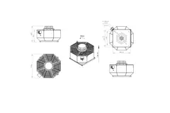 Dachventilator senkrecht Metall - DVL 450 D4 RK 02