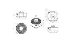 Dachventilator senkrecht Metall - DVL 500 D4 RK 02