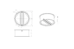 Selbstschließende Dachklappe aus verzinktem Stahlblech - DVK 560 10
