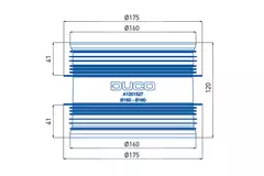 Duco Anschlussstück mit Gummi D160-D160 (M/M)