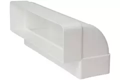 Bogen für Flachkanal 90° Kunststoff Vertikal 220x55mm KLV25-90