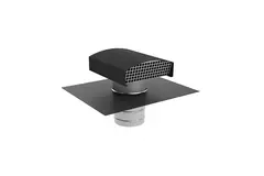 Econox CTM Dachdurchführung 250 mm in Aluminium anthrazit mit Abdeckung