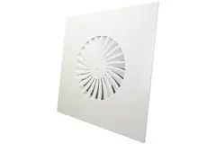Dralldiffusor mit festen Lamellen 400mm quadratisch - SWS400 RAL9010