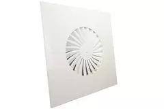 Dralldiffusor, feststehend, quadratisch 500 mm - SWS500 RAL9010