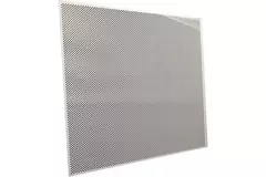 Perforierte Deckenplatte 600 x 600 mm zum Einlegen in Systemdecken - RAL9010