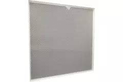 Perforierte Deckenplatte 600 x 600 mm zum Einlegen in Systemdecken - RAL9010