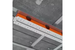 Ergovent verputzbarer rahmenloser Schlitzdurchlass 600 mm mit Anschlussdurchmesser 75 mm - Profil