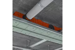 Ergovent verputzbarer rahmenloser Schlitzdurchlass 1000 mm mit Anschlussdurchmesser 75 mm – Profil