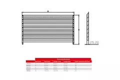 Maxivent by Econox lamellenrooster voor M4516 horizontaal low profile - LV