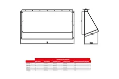 Maxivent Wetterschutzhaube für M4512 horizontal low profile - HD