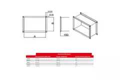 Mavivent by Econox flexibler Rechteckverbinder M4007 horizontal - FC