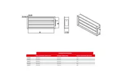 Maxivent-Klappe mit Stellantrieb für M4007 horizontal links - DAL