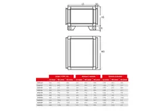 Maxivent umkehrbare DX-Batterie für M4540 horizontal low profile links - CCDX1L
